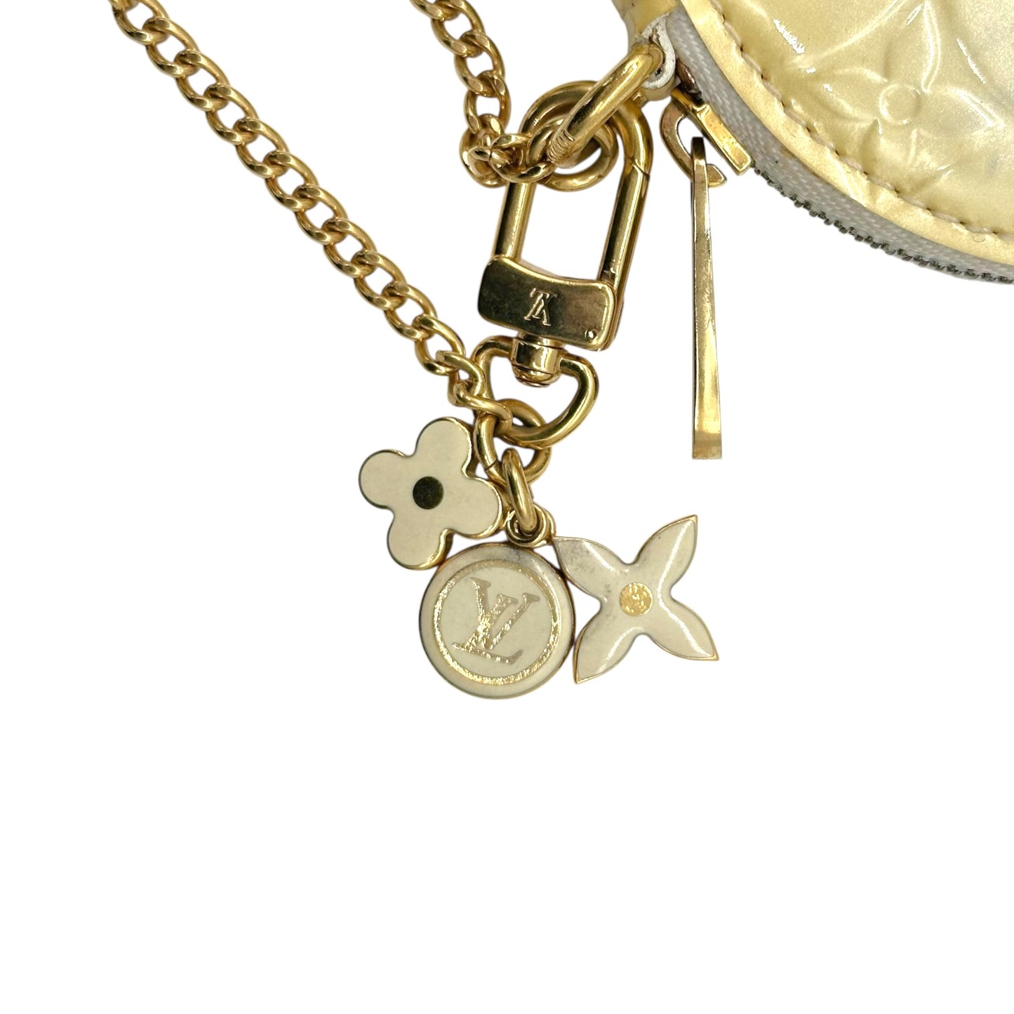 Louis Vuitton Yellow Vernis Heart Pouch
