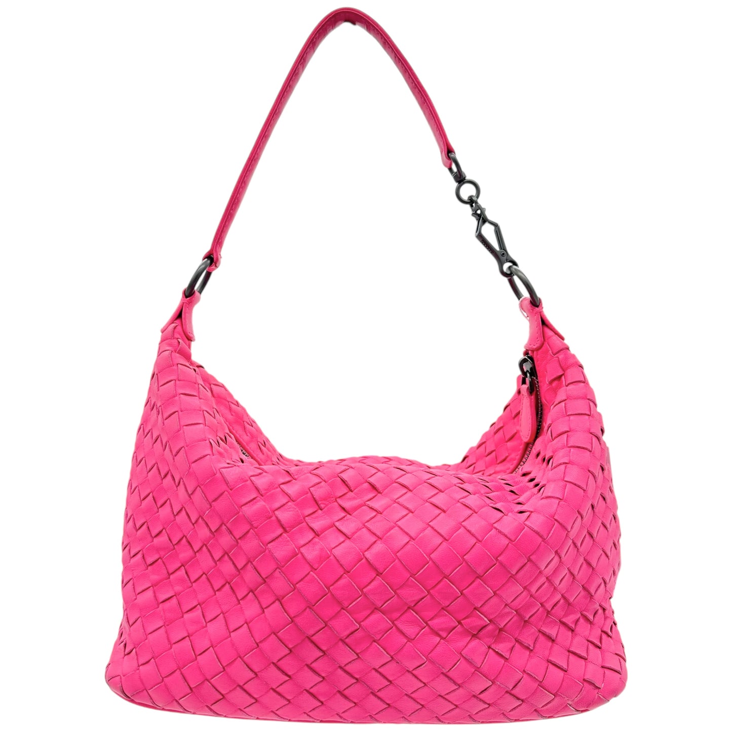 Bottega Veneta Pink Intrecciato Shoulder Bag - Outfit Repeater