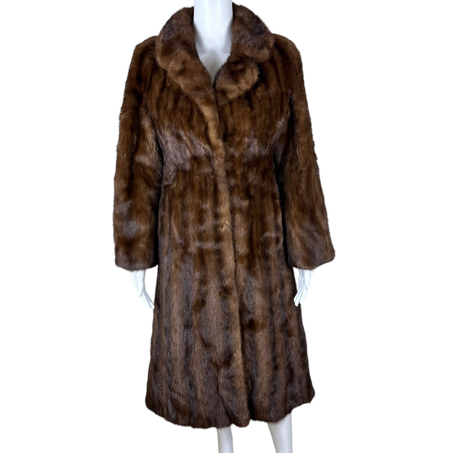 Vintage Saga Mink Fur Long Trench Coat