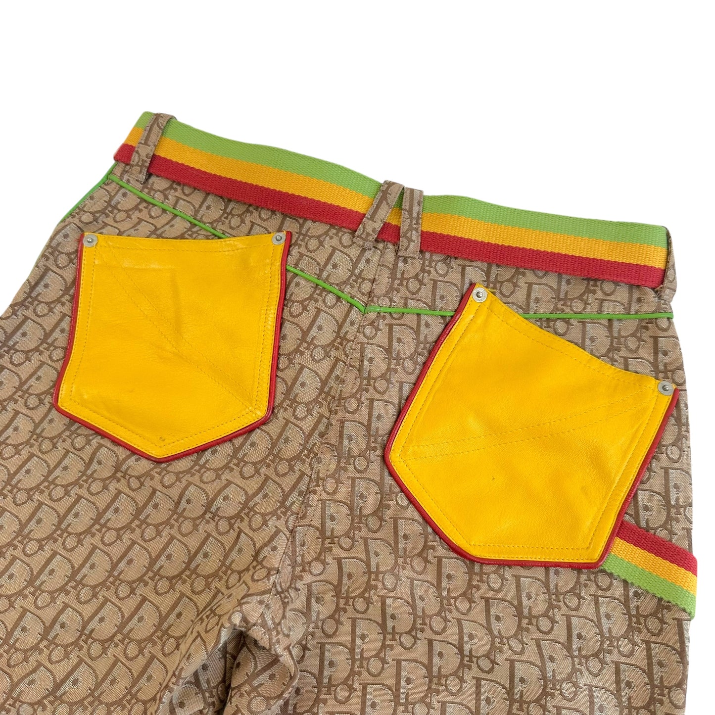 Dior F/W 2004 Rasta Monogram Print Pants