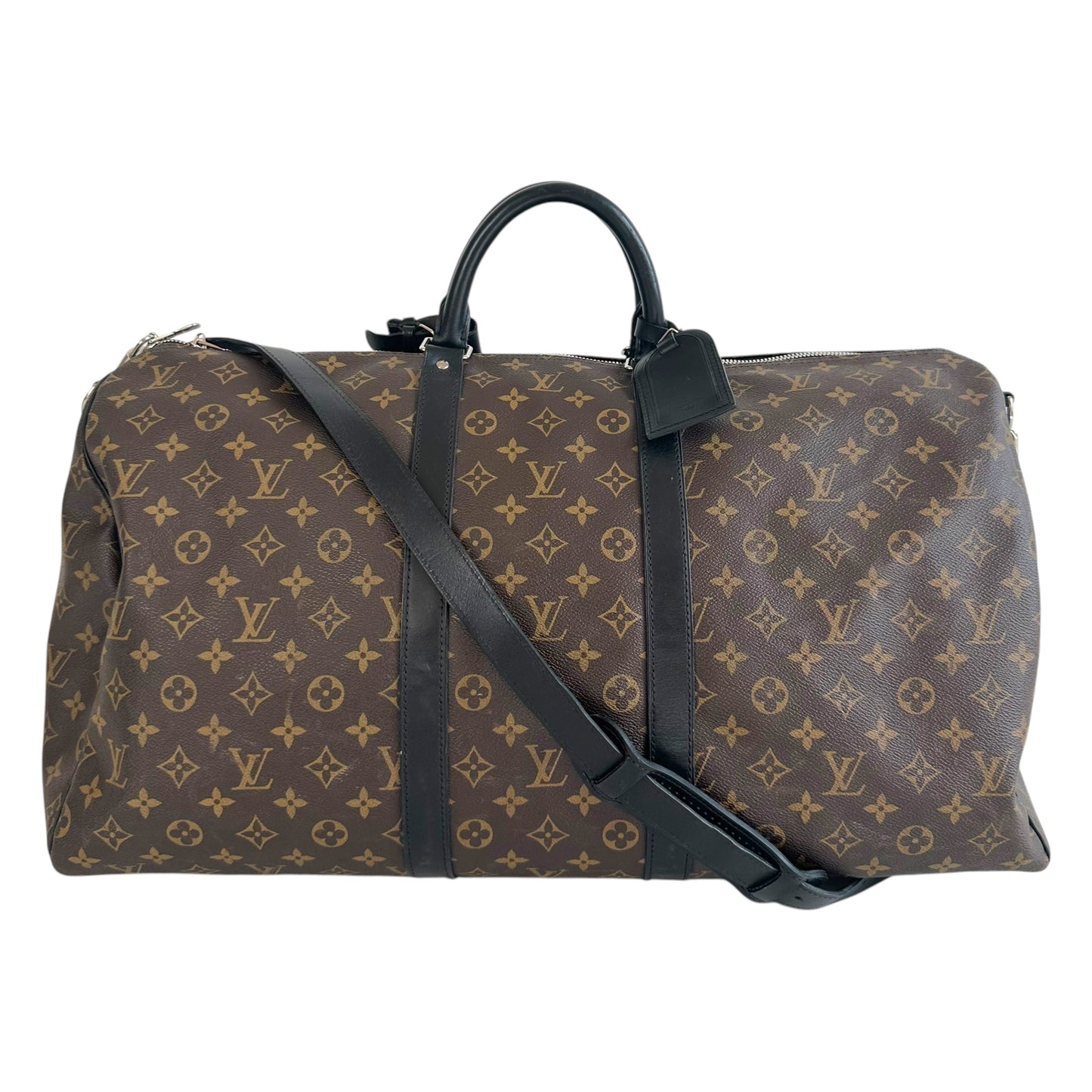 Louis Vuitton Macassar Monogrm Bandouliere 55 Duffle Bag