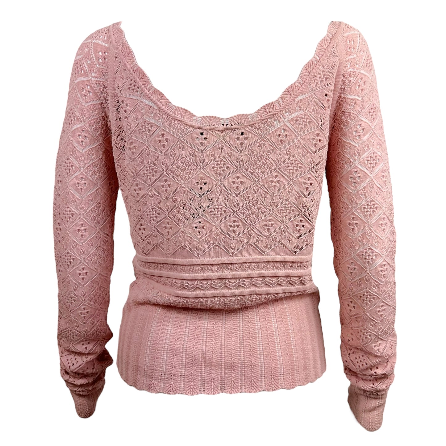 Dior Spring 1999 Pink Knit Sweater Top