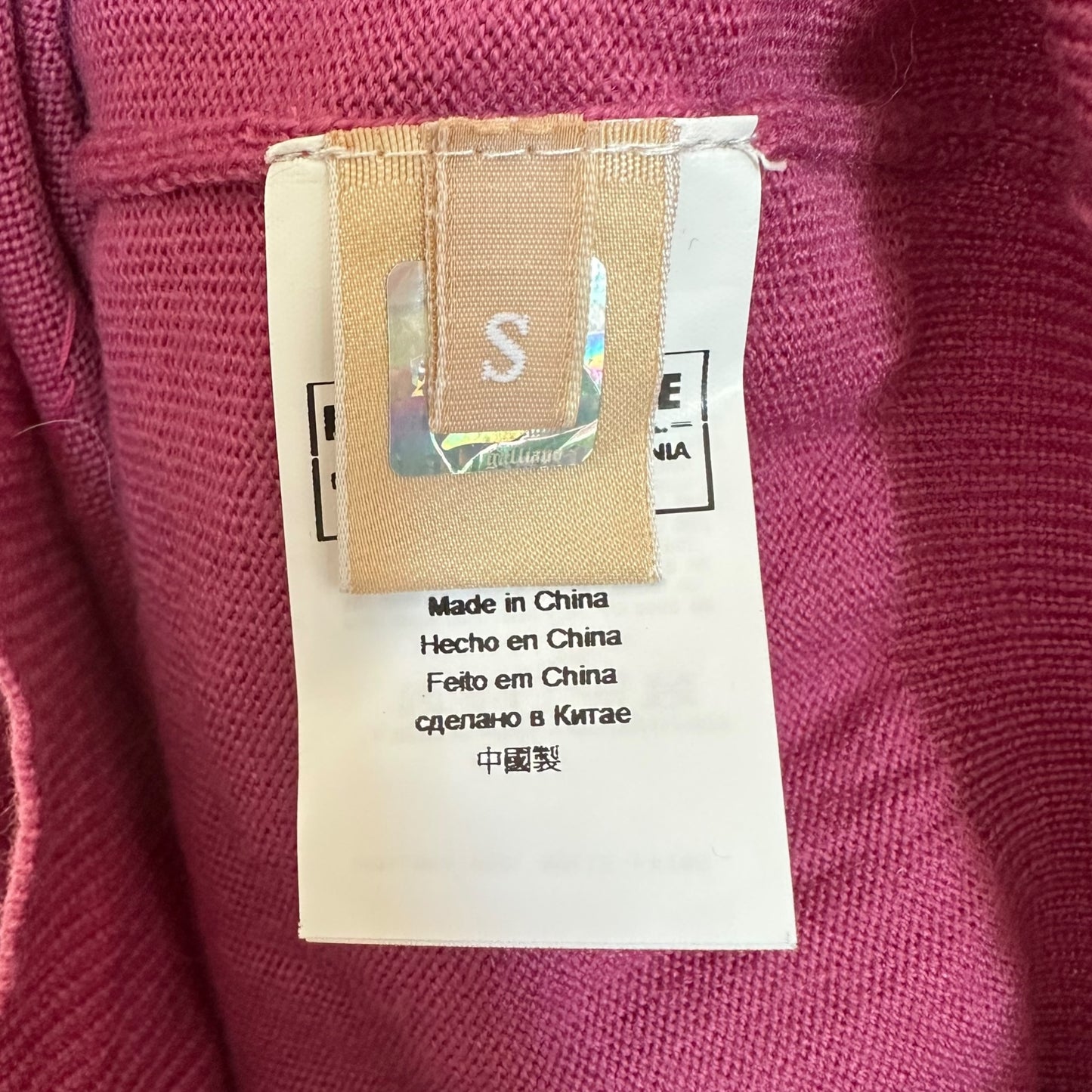 Galliano Purple Sequin G Logo Wool Turtleneck Sweater - Outfit Repeater