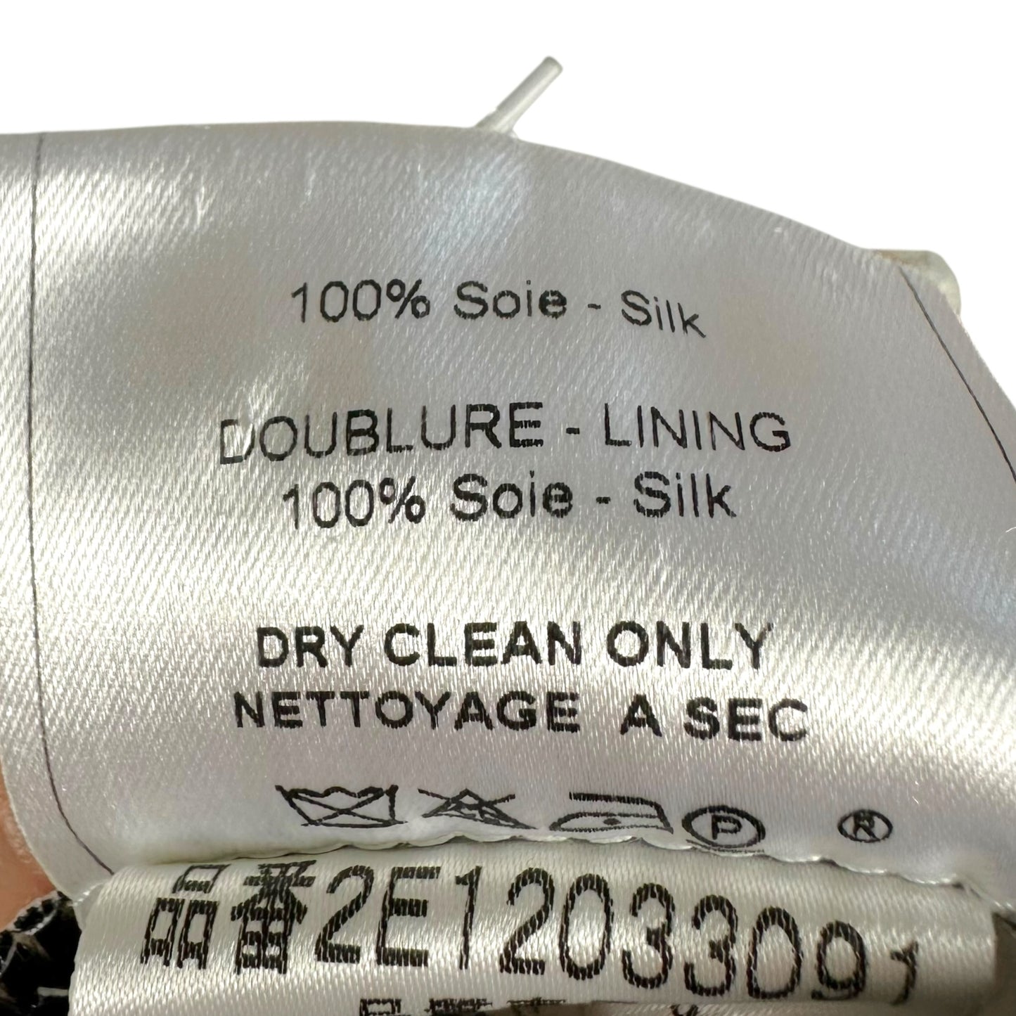 Christian Dior 'Souvenir of Dior' Beige Ship Printed Silk Midi Skirt