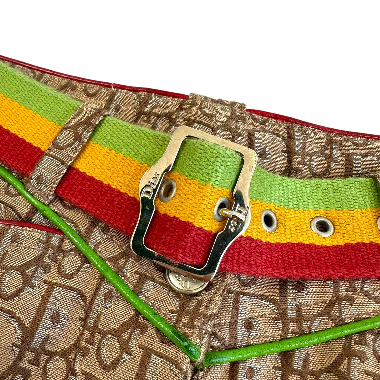 Dior F/W 2004 Rasta Monogram Print Pants