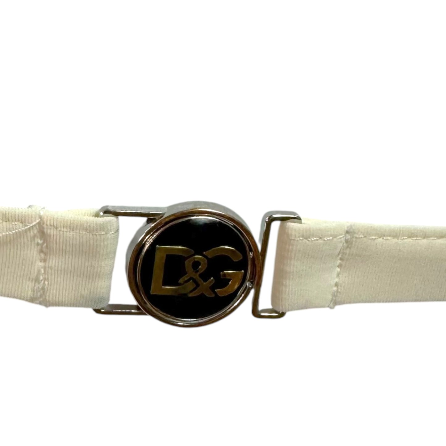 D&G Dolce & Gabbana Black & White Boyshort & Triangle Bikini Set
