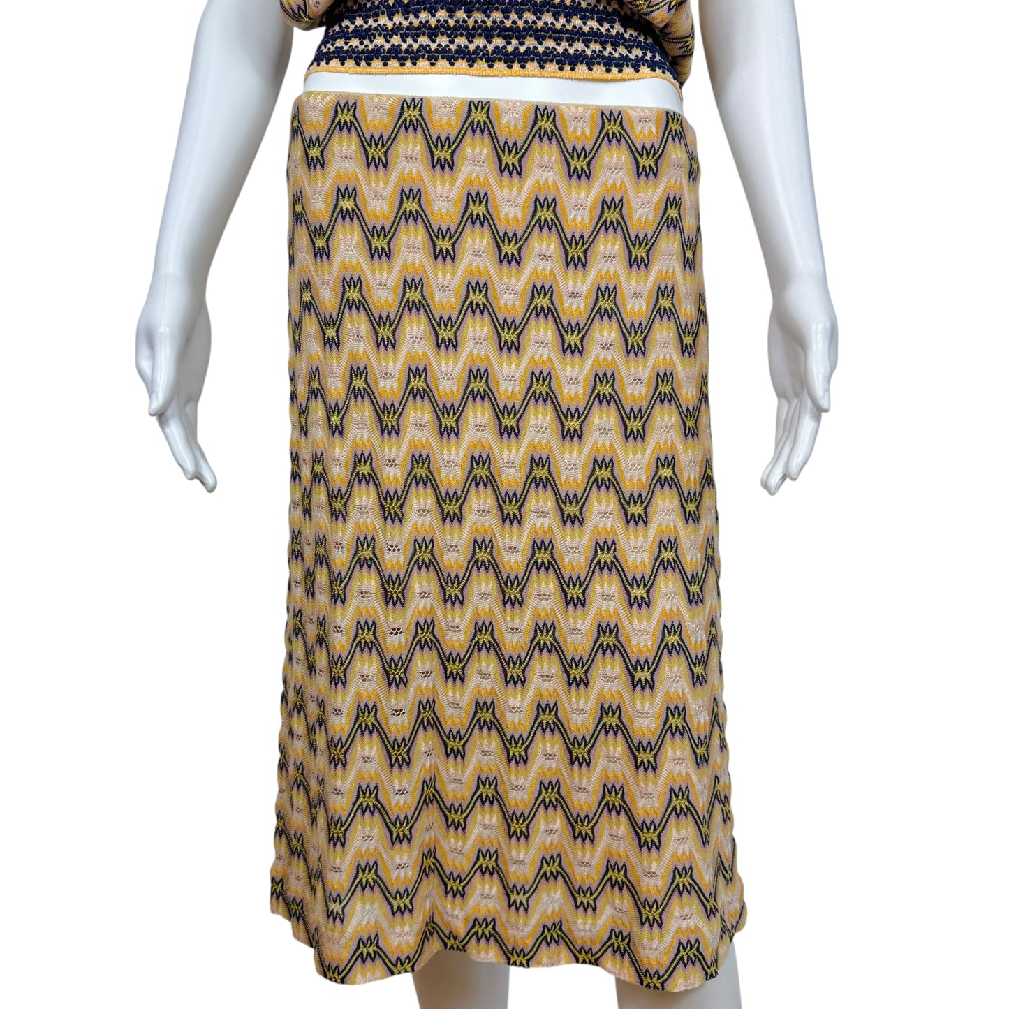 Missoni Patterned Knit Halterneck Top & Skirt Set