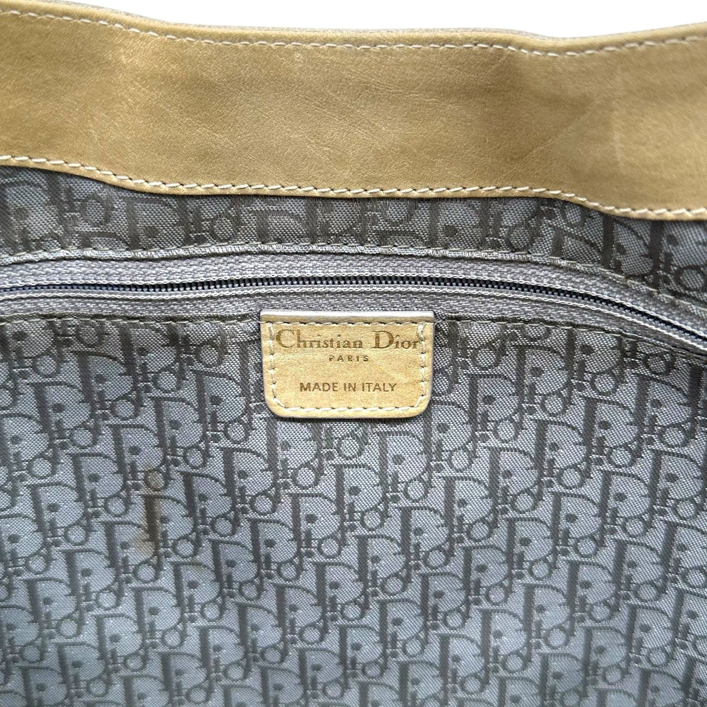 Christian Dior Jeanne Ivory Leather Hobo Shoulder Bag