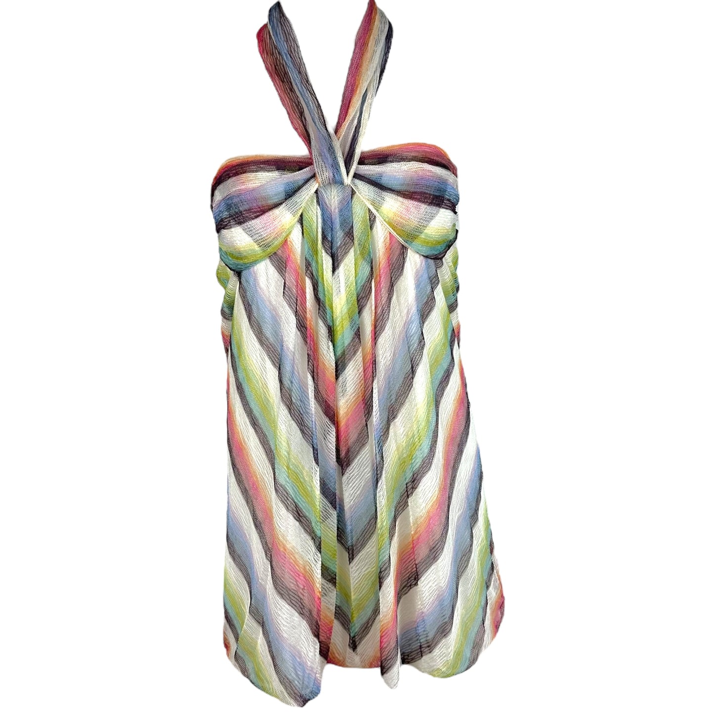 Missoni Multicolor Knit Striped Midi Skirt