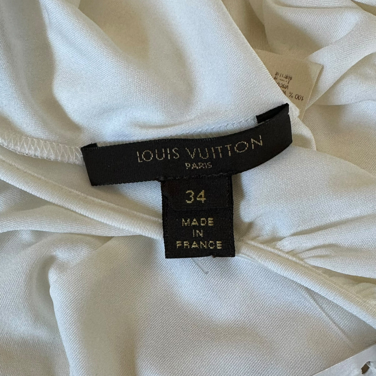 Louis Vuitton White Braided Strap Open Back Halter Mini Dress