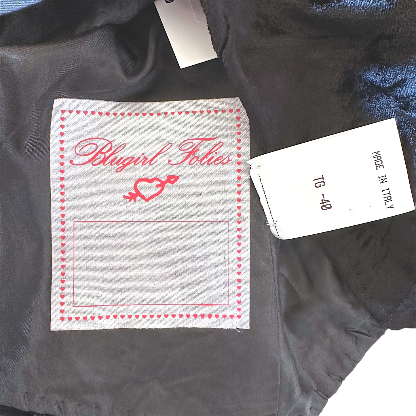 Blumarine Blugirl Black Velvet Crystal Embellished Vest Top - Outfit Repeater