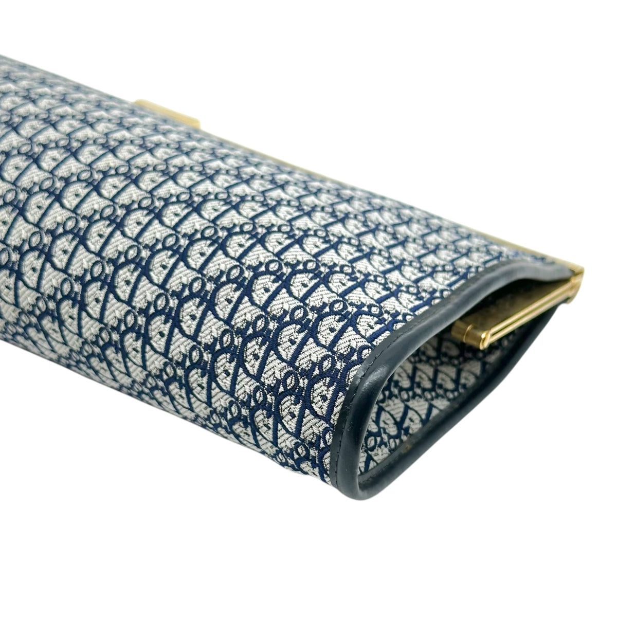 Christian Dior Navy Blue Trotter Monogram Clutch Bag