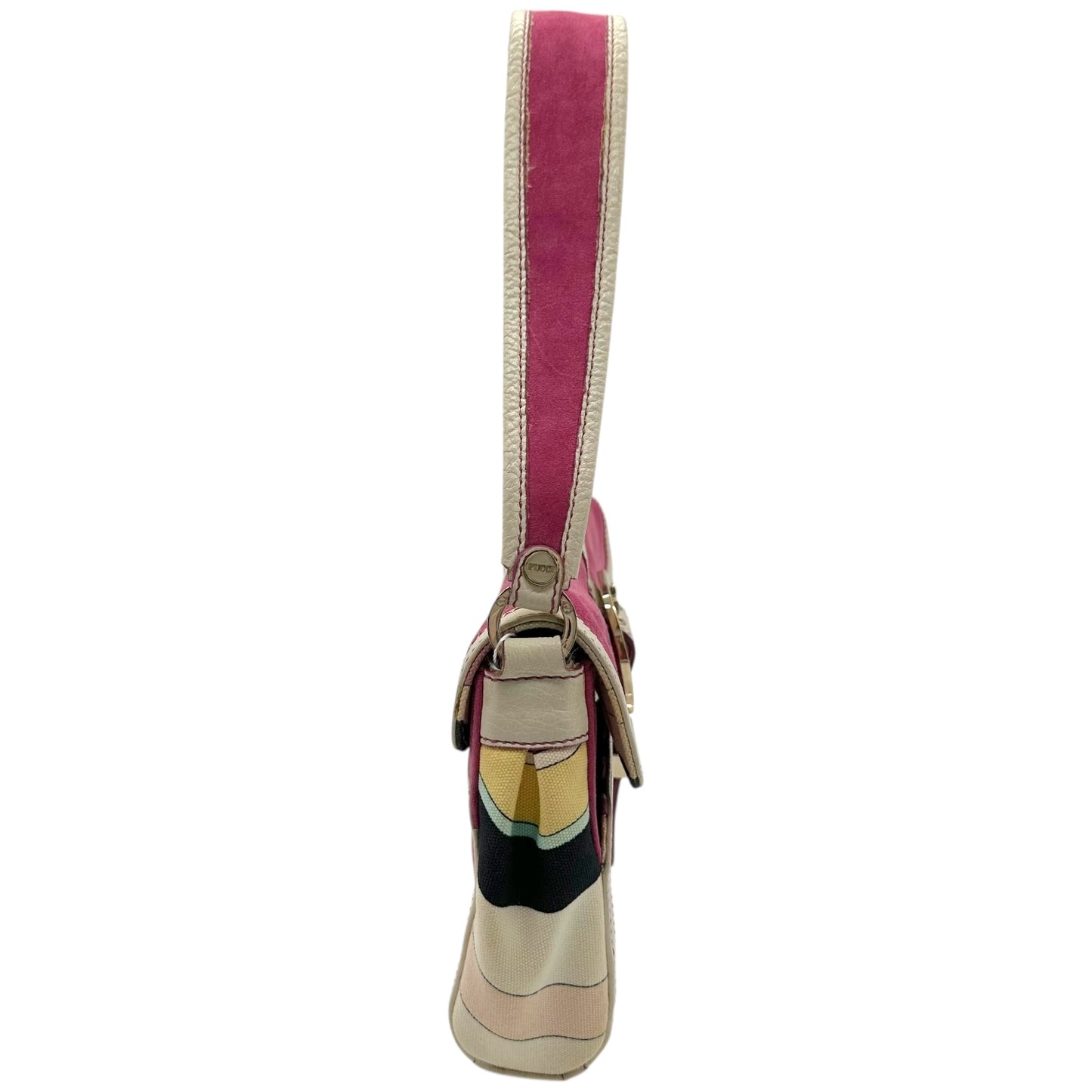 Emilio Pucci Pink Suede Shoulder Bag