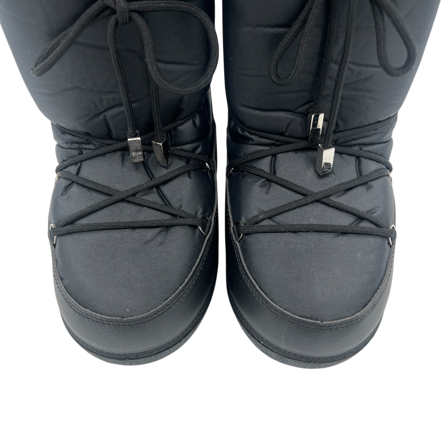 Christian Dior Black Logo Moon Boots