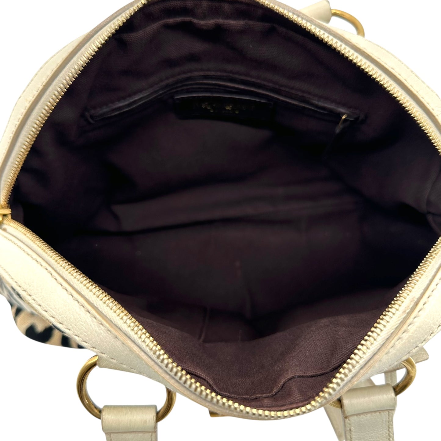 Yves Saint Laurent by Tom Ford Leopard Print Canvas Muse Bag