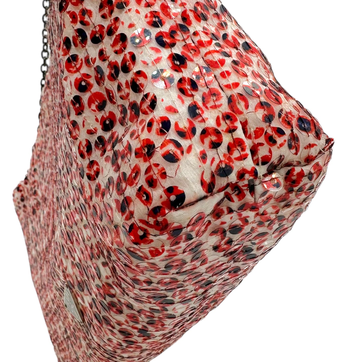 Prada Red Sequin Embellished 2-Way Shoulder Bag