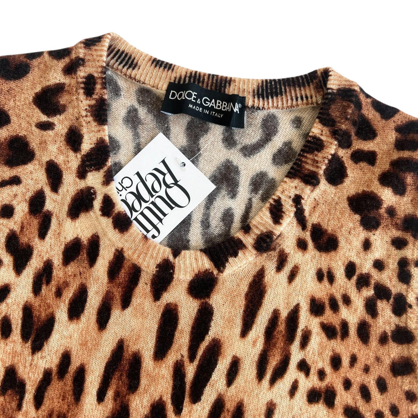 Dolce & Gabbana Leopard Print Knit Tank