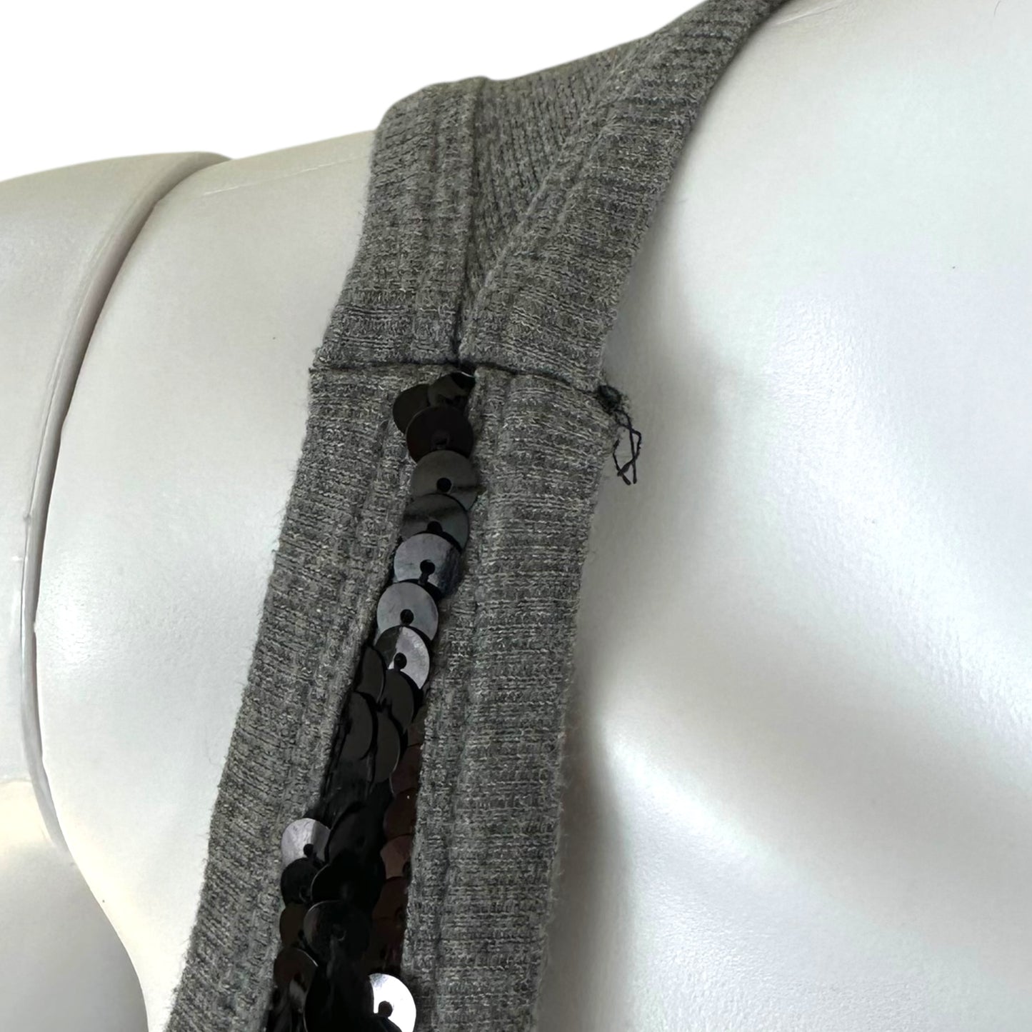 D&G Dolce & Gabbana Black Sequin Mini Tank Dress