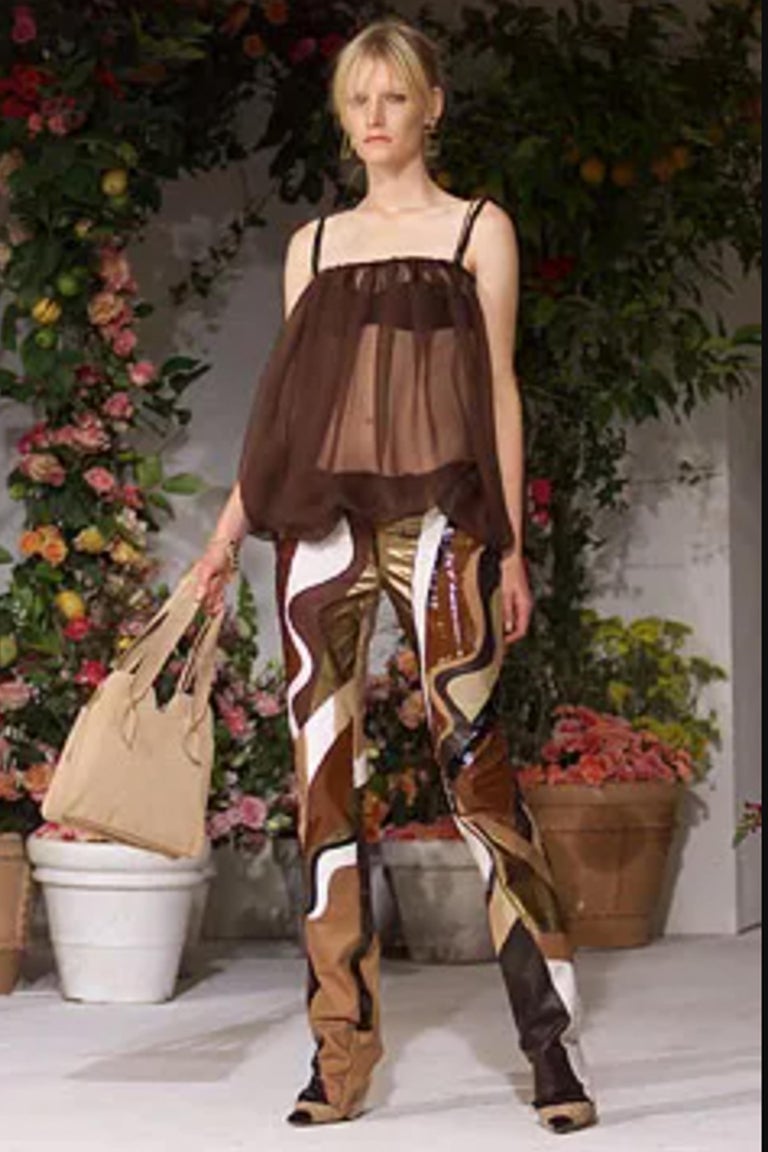 Dolce & Gabbana S/S 2002 Runway Patchwork Leather Pants