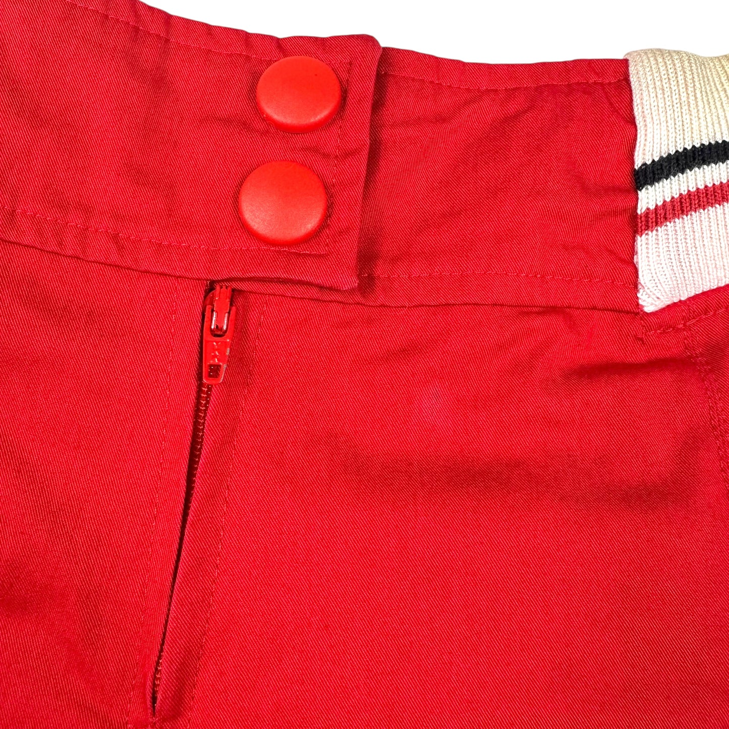 D&G Dolce & Gabbana Red Pleated Mini Skirt