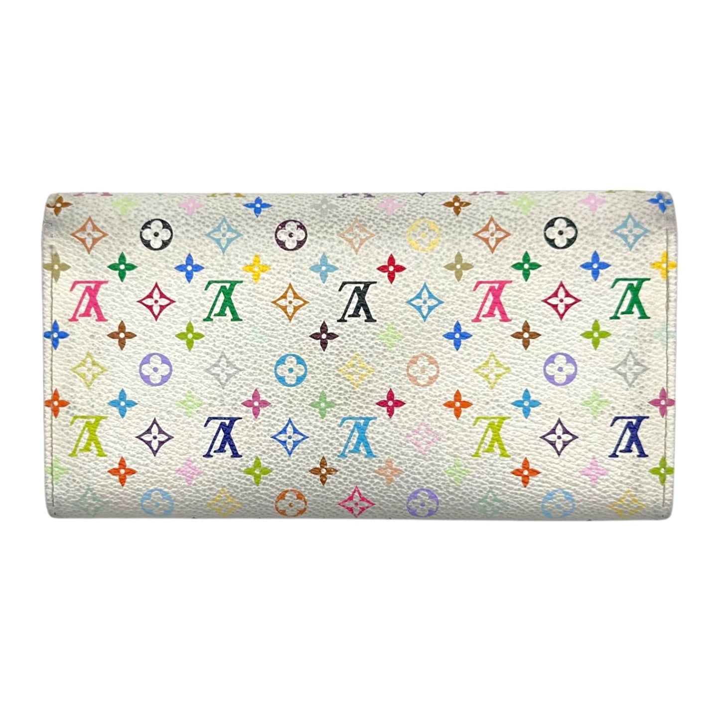 Louis Vuitton Murakami White Multicolor Sarah Wallet