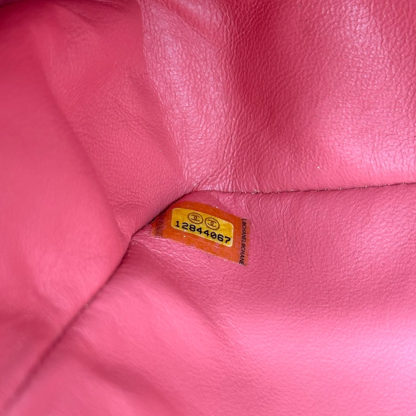 Chanel Pink Lambskin Valentines Day Heart Charm Medium Flap Bag 2008-09