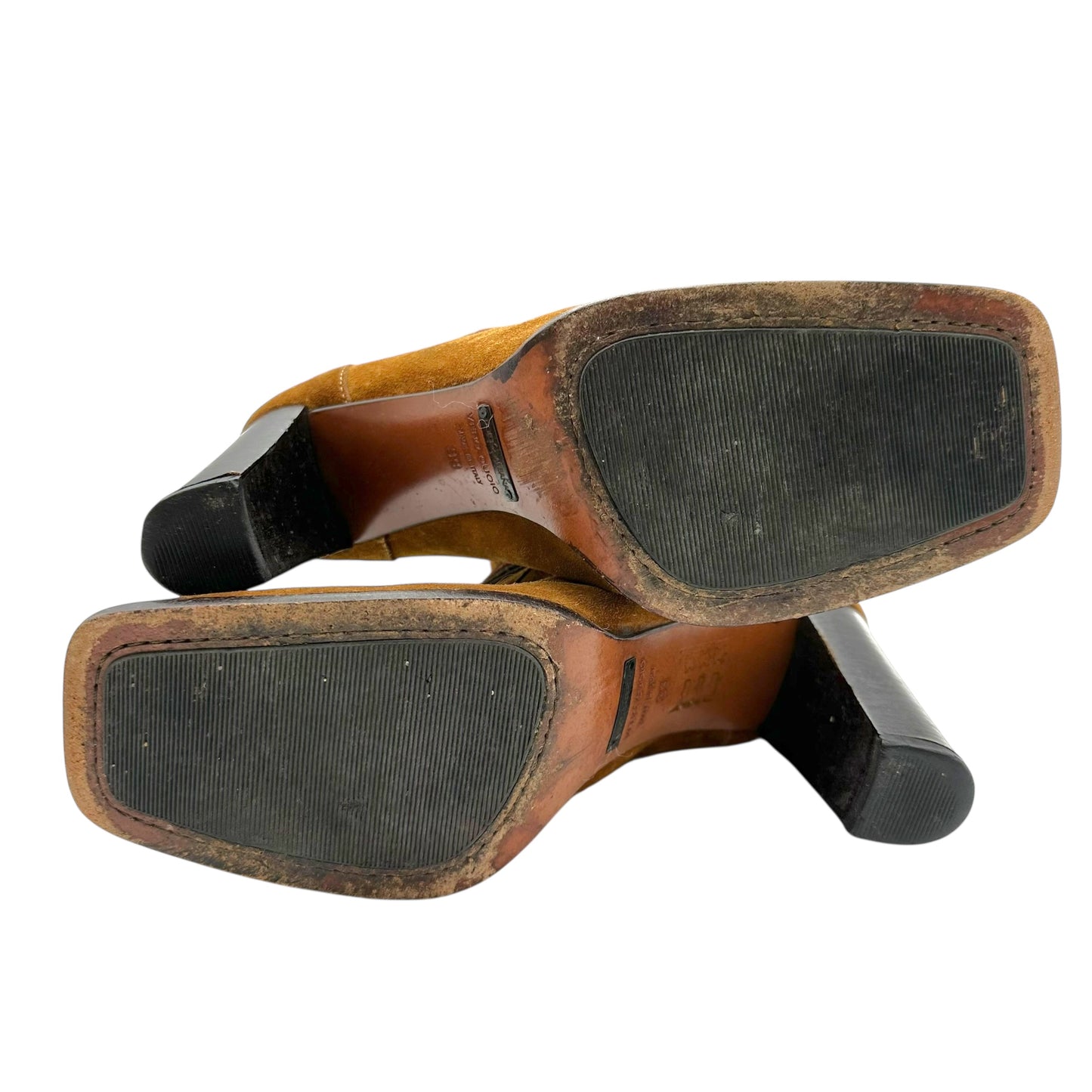 Dolce & Gabbana Patchwork Suede Butterfly Heeled Boots