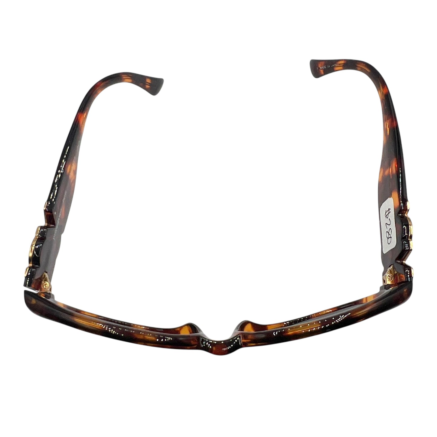 Yves Saint Laurent Brown Tortoise & Gold Logo Oversized Oval Sunglasses