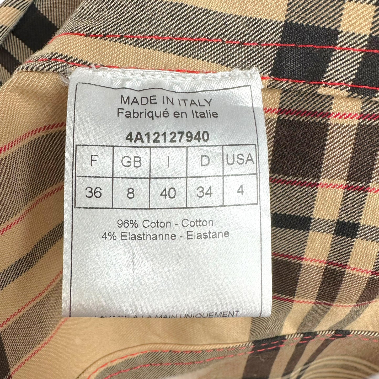Christian Dior Multi-Pocket Sleeveless Vest Tan Plaid Denim