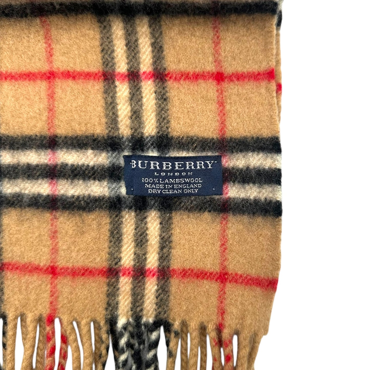 Burberry Classic Nova Check Plaid Wool Scarf