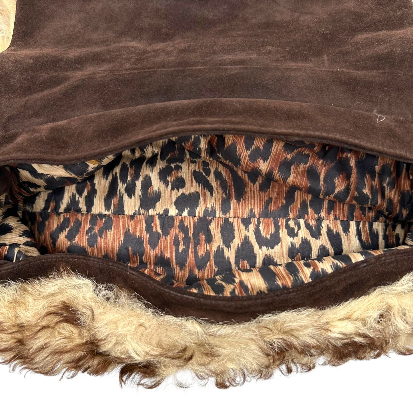 Dolce & Gabbana Sheepskin Fur Shoulder Bag