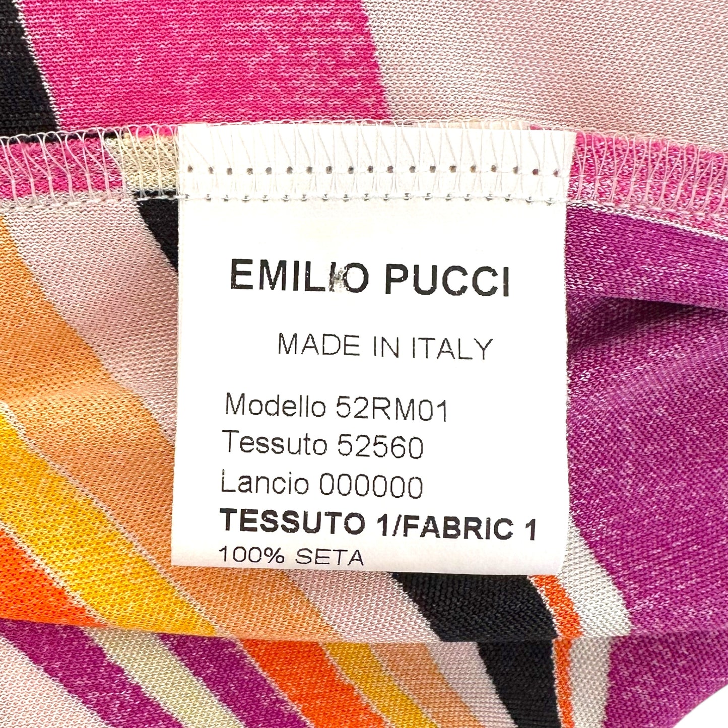 Emilio Pucci Beaded Pink Printed Cut-Out Blouse