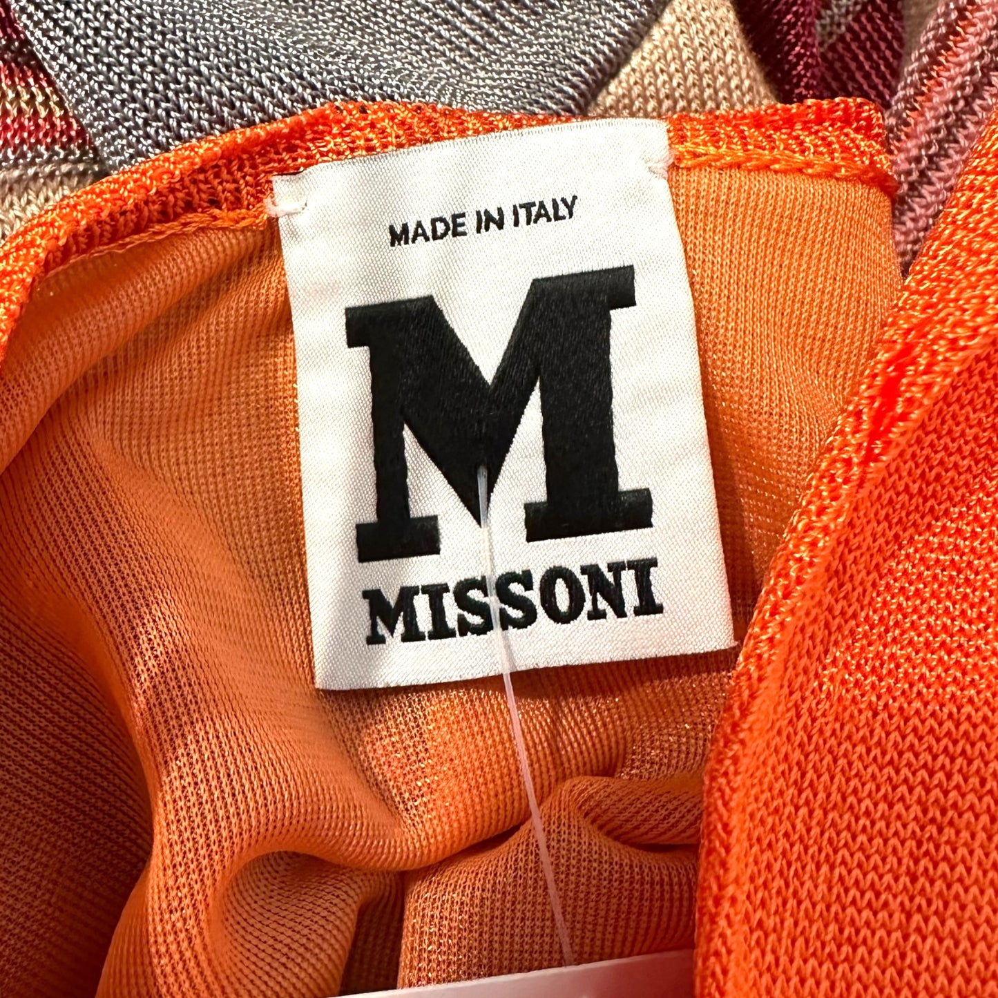 Missoni Pink & Orange Knit Halter Mini Dress