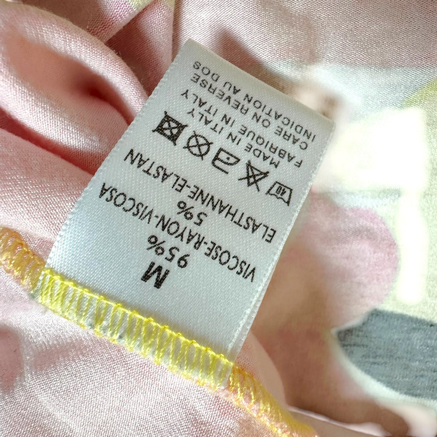 Emilio Pucci Pink & Yellow Printed Tank Top