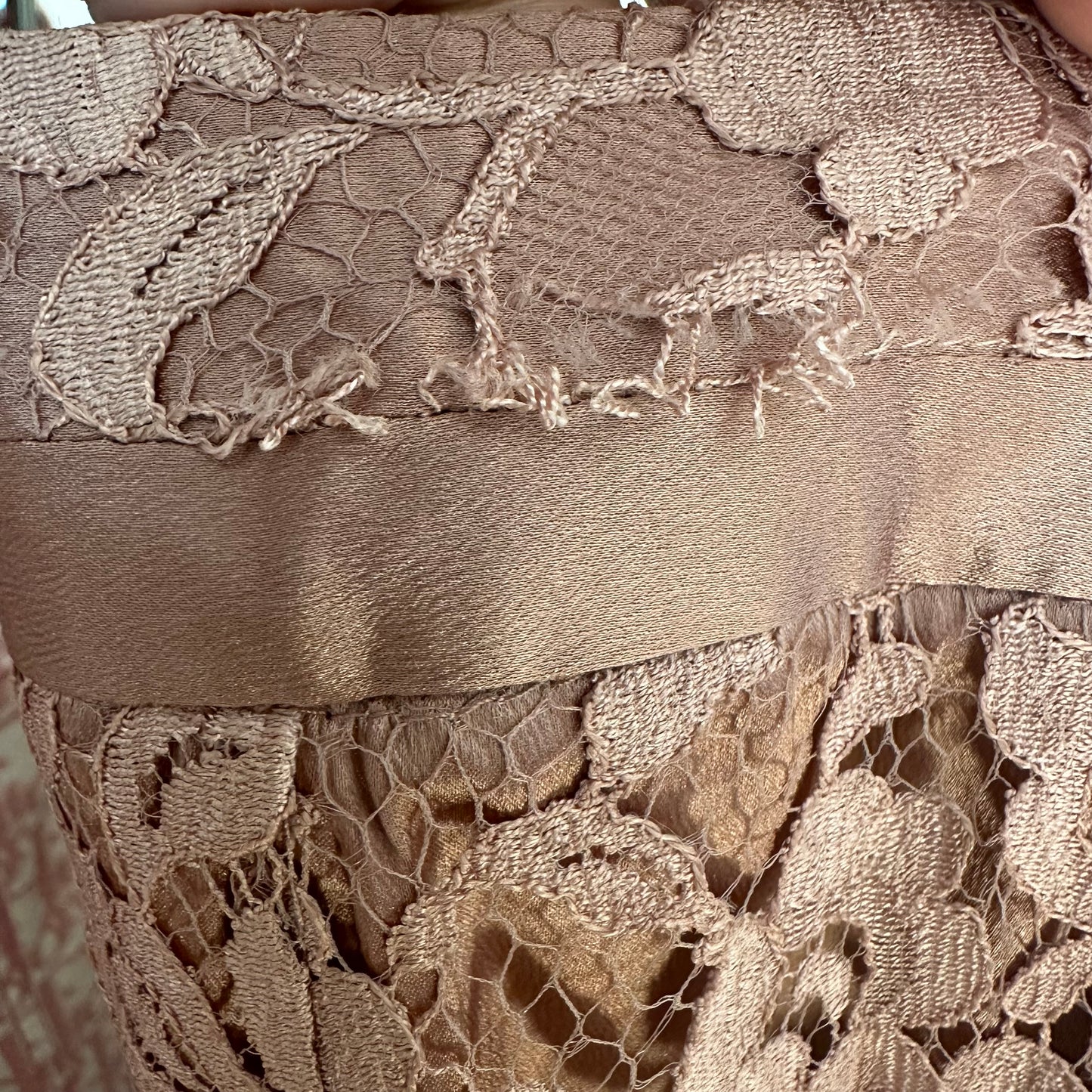 Dolce & Gabbana Blush Pink Lace & Silk Midi Skirt
