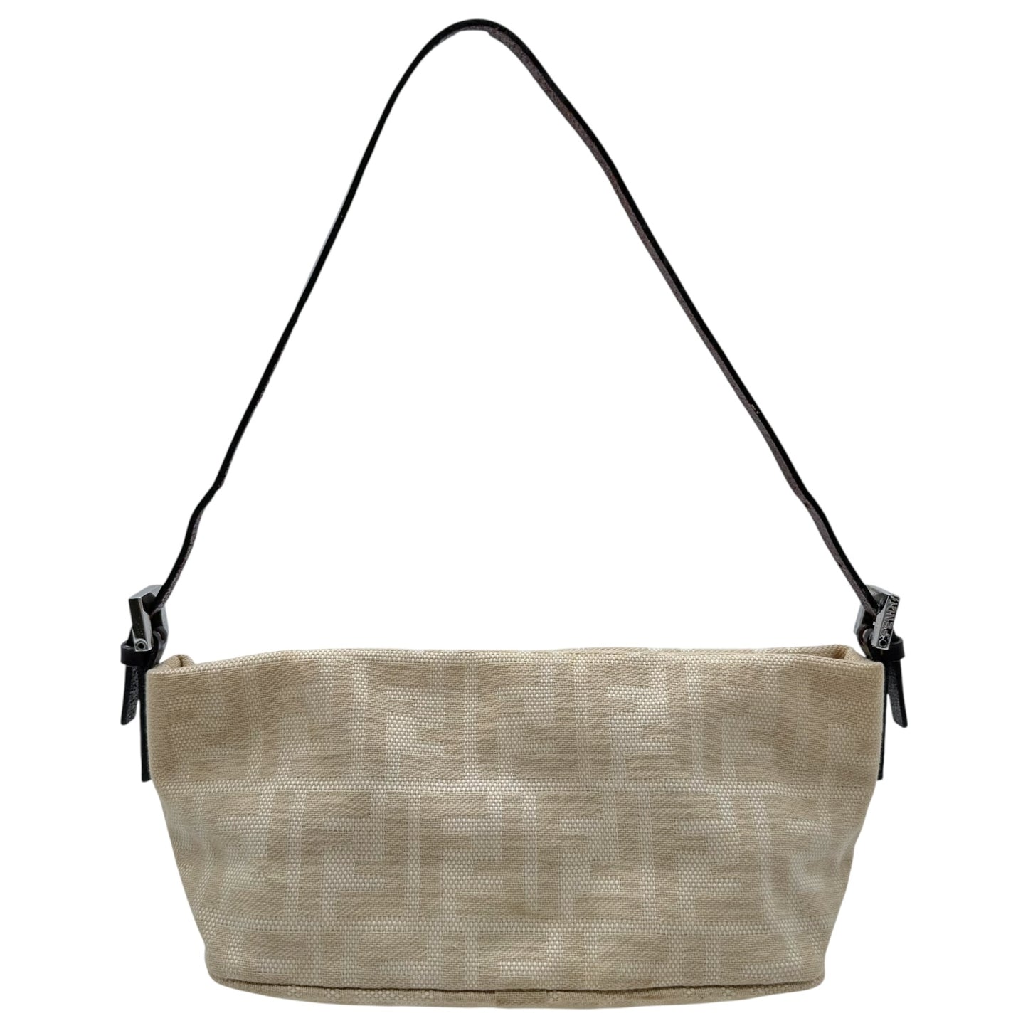 Fendi Ivory Zucca Monogram Pochette Bag