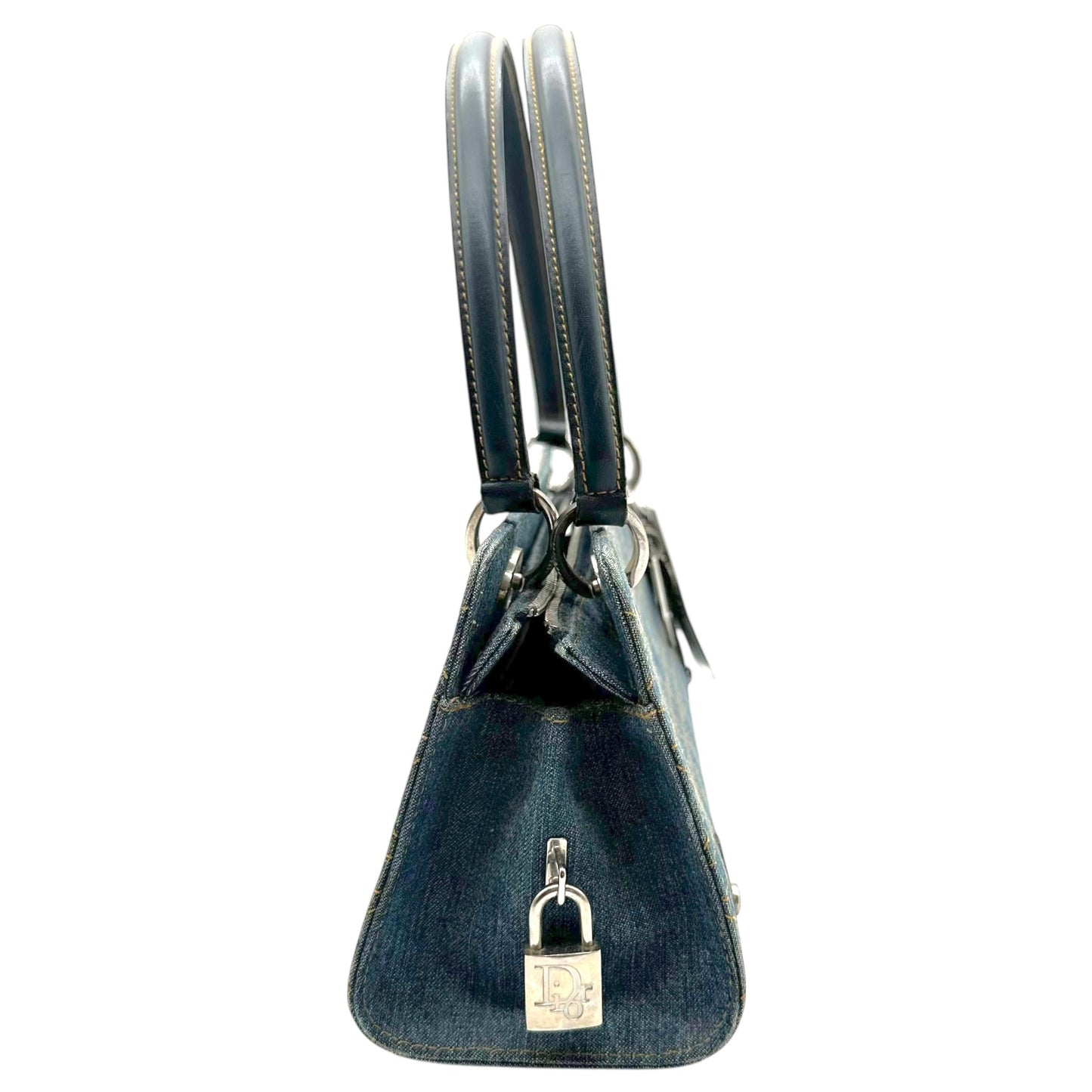 Christian Dior Denim East West Lady Dior Bag