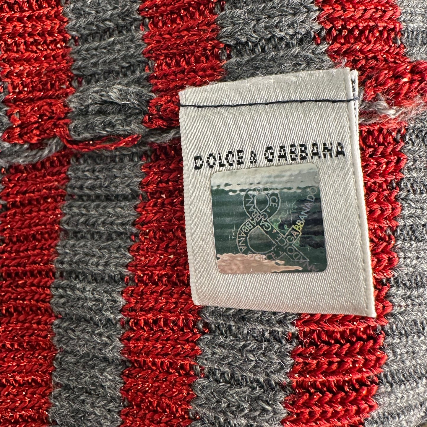 D&G Striped Knit Bandeau Top