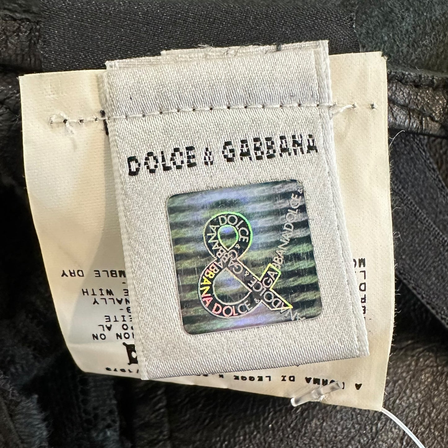 D&G Dolce & Gabbana Leather & Lace Corset Top