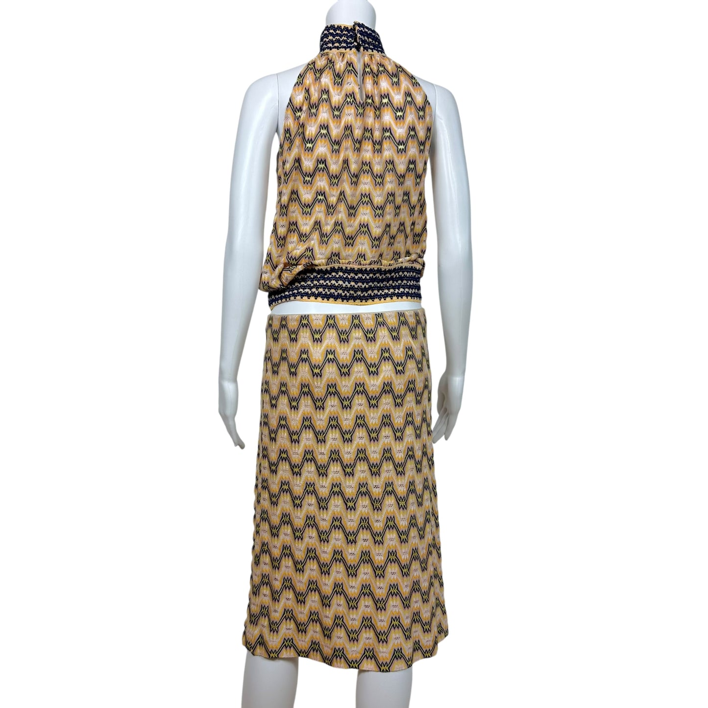Missoni Patterned Knit Halterneck Top & Skirt Set - Outfit Repeater