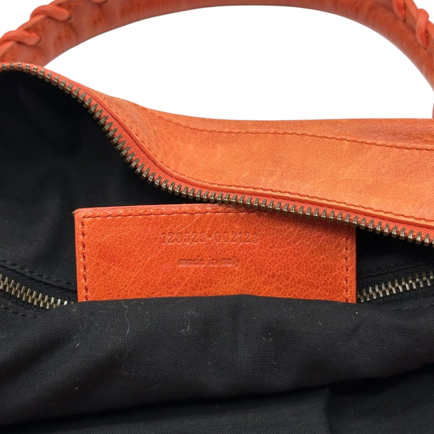 Balenciaga Orange Leather City Twiggy Bag
