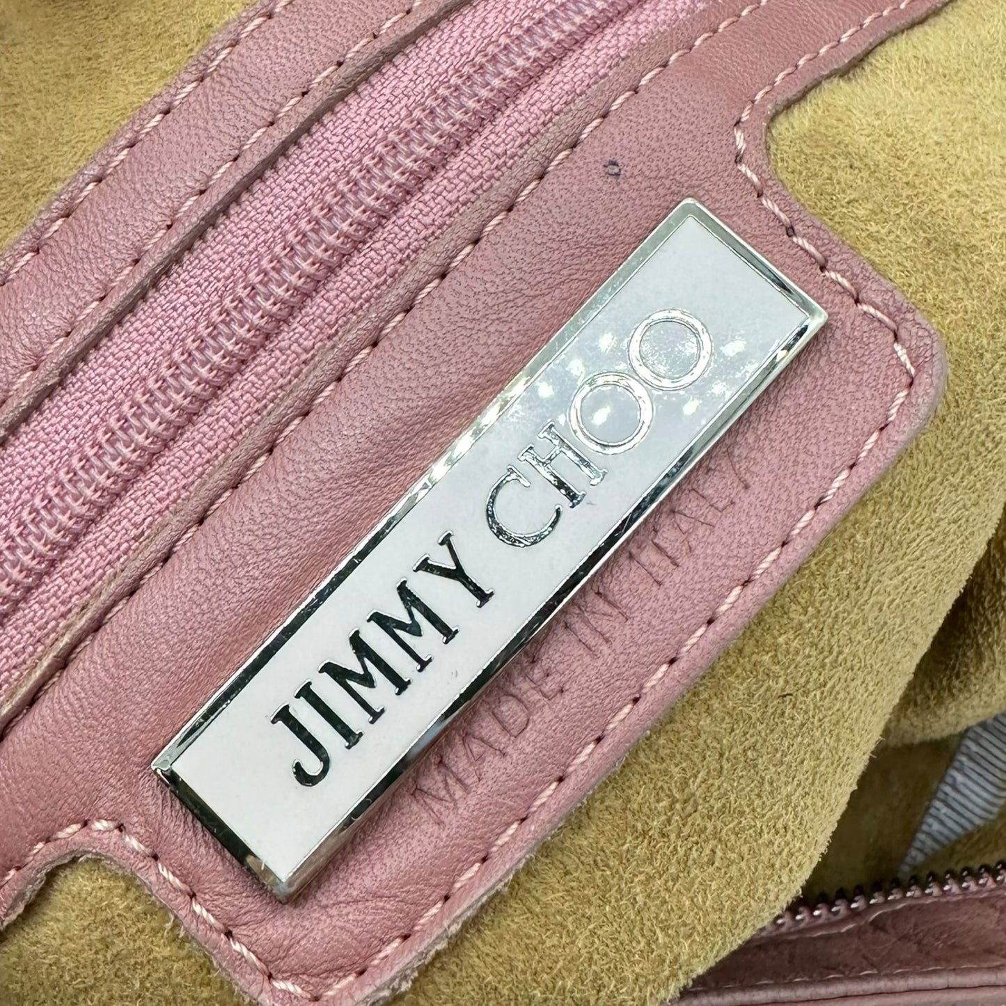 Jimmy Choo Pink & Silver Star Studded Hobo Shoulder Bag - Outfit Repeater