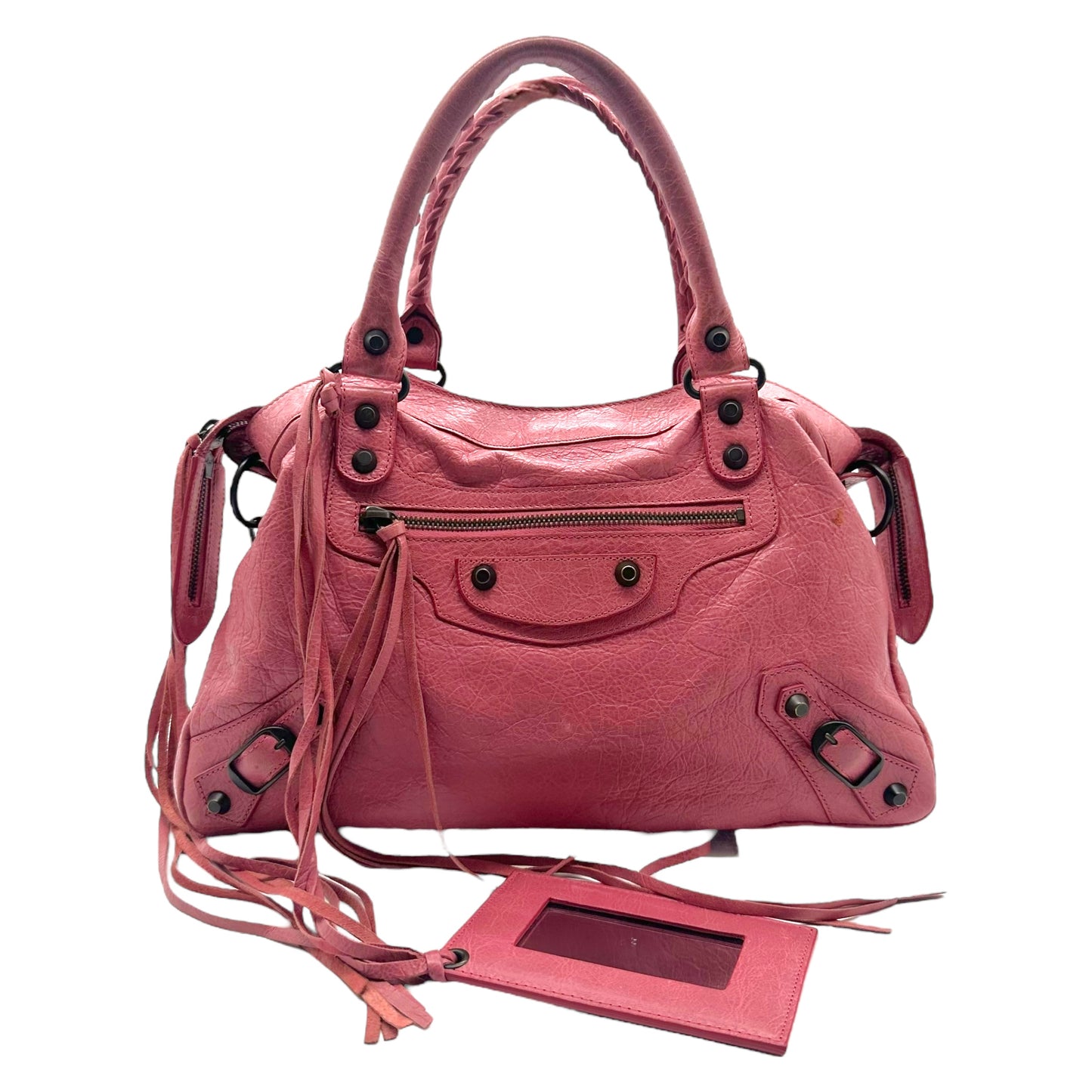 Balenciaga Pink Leather City Bag