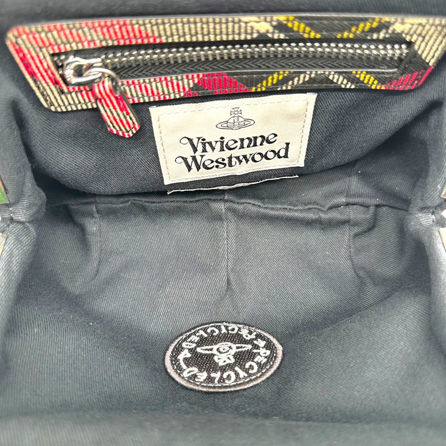 Vivienne Westwood Pink Tartan Top Handle 2-Way Mini Bag