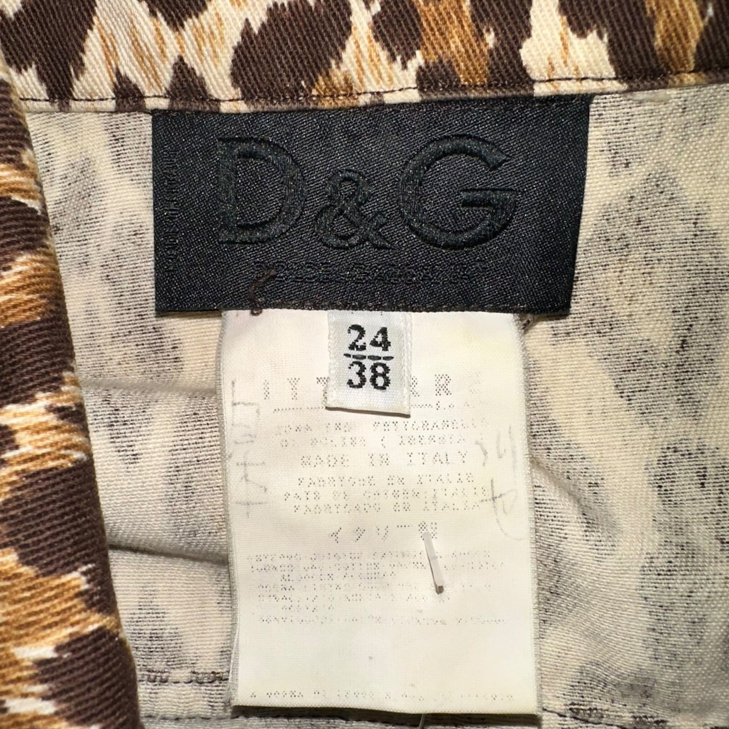 D&G Dolce & Gabbana Leopard Print Jacket