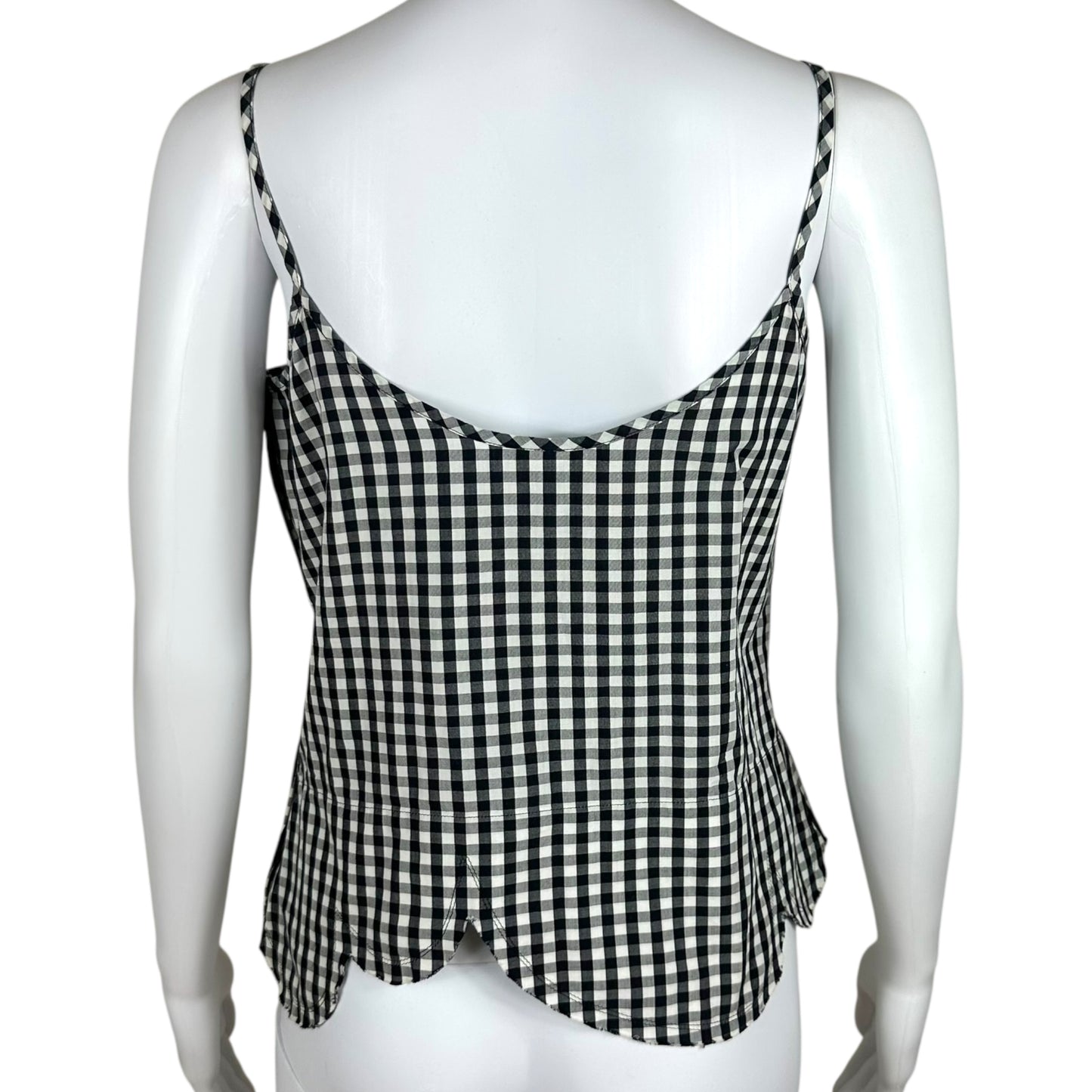Comme Des Garcons White Check Tank