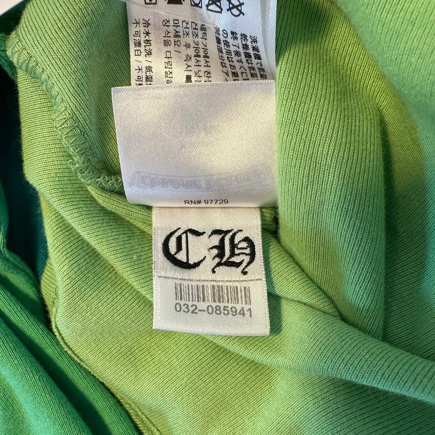Chrome Hearts x Matty Boy Green Baseball T-Shirt