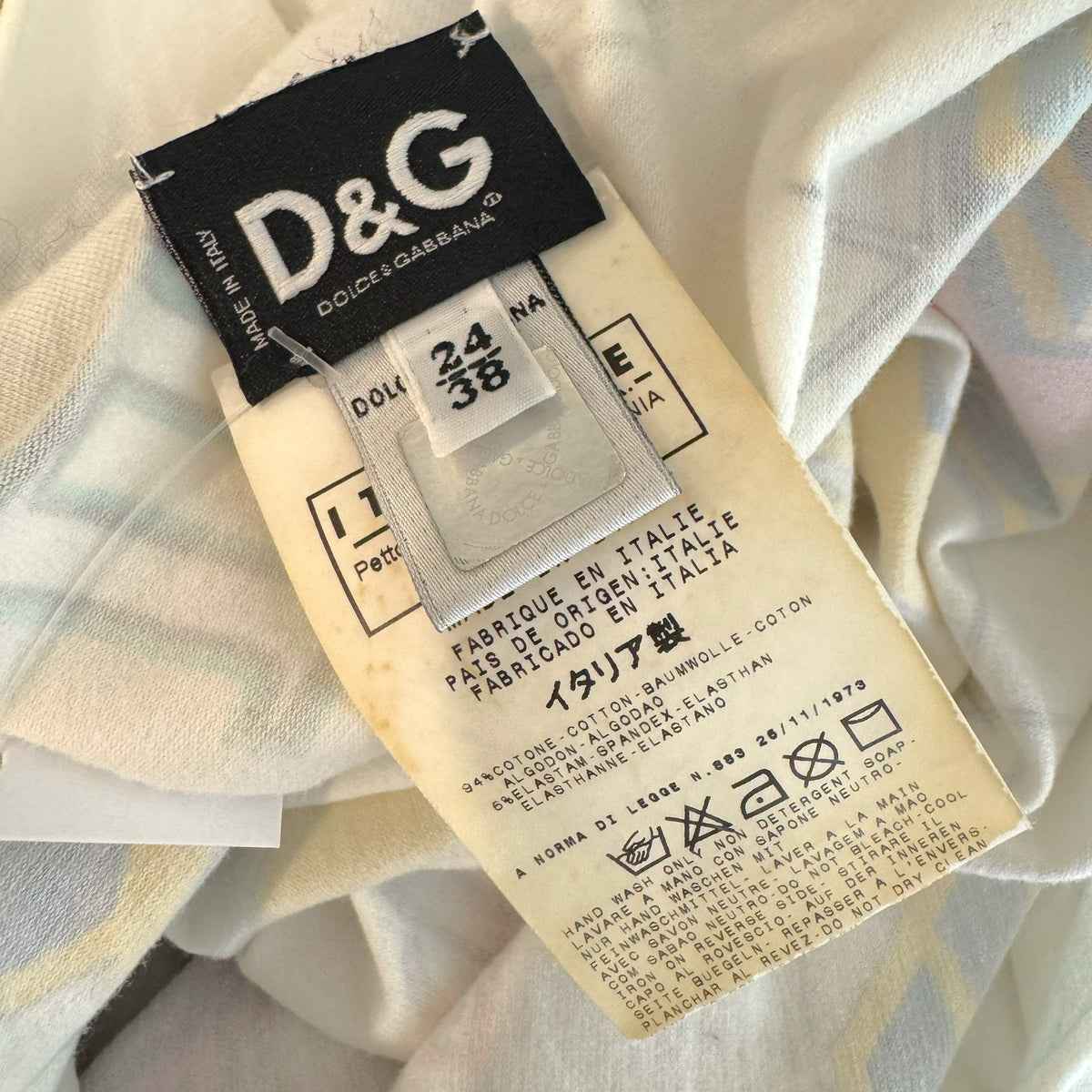 Dolce & Gabbana White Pop Art Print Mini Dress