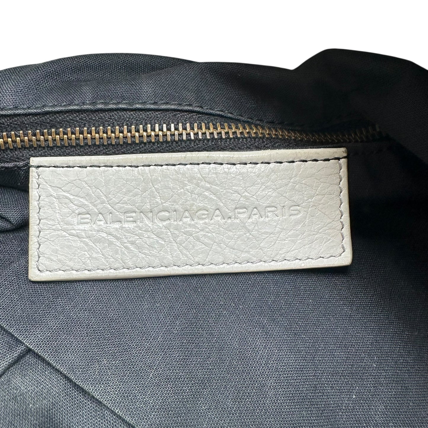 Balenciaga Light Gray Leather The Day City Hobo Bag