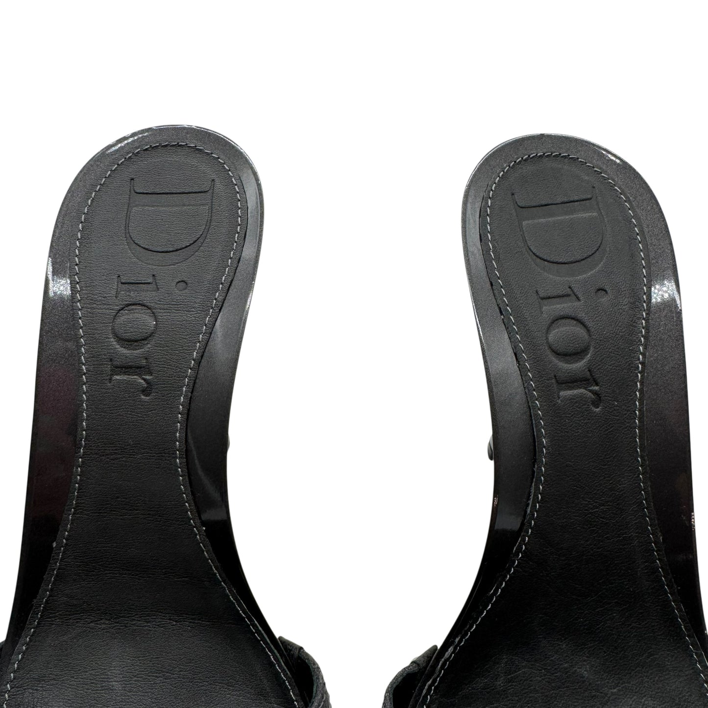 Christian Dior Denim Mule Heels